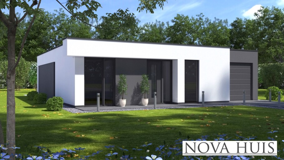 A151 NOVAHUIS energieneutrale bungalow bouwen met staalframebouw Nederland 
