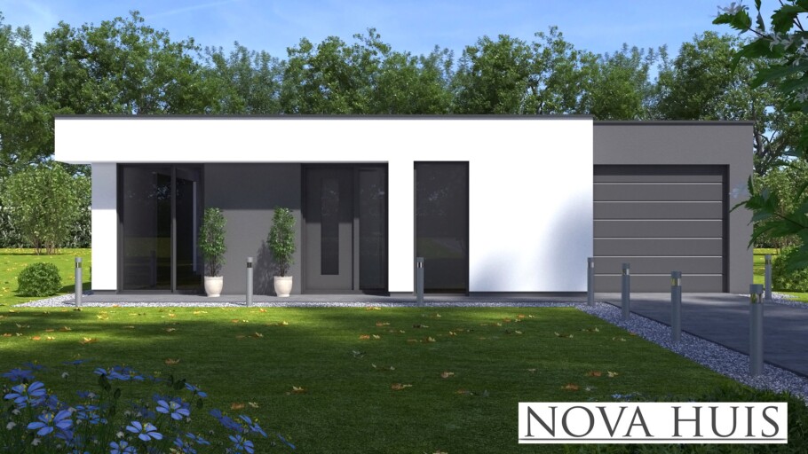 A151 NOVAHUIS energieneutrale bungalow bouwen met staalframebouw Nederland 