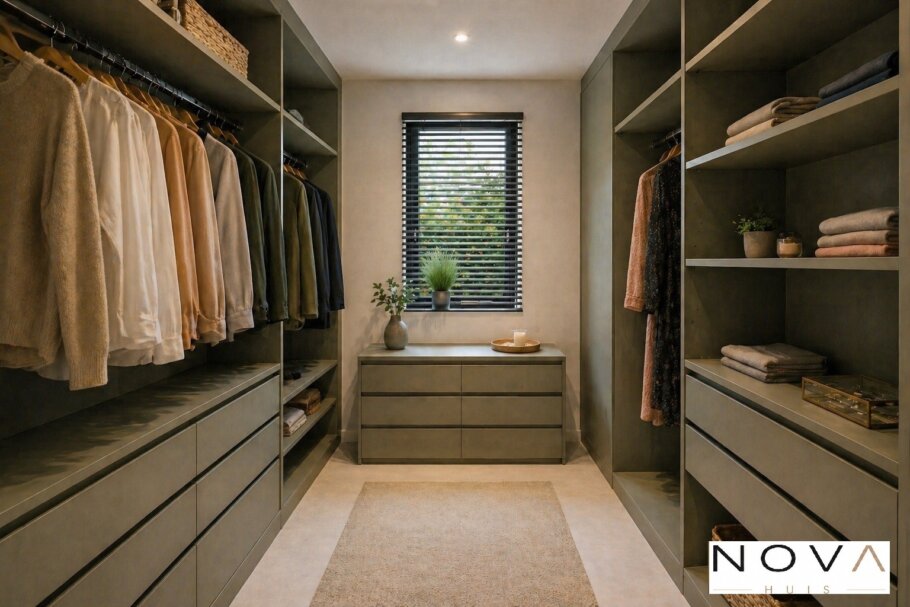 Modern interieur van levensloopbestendige designwoning met veel daglicht