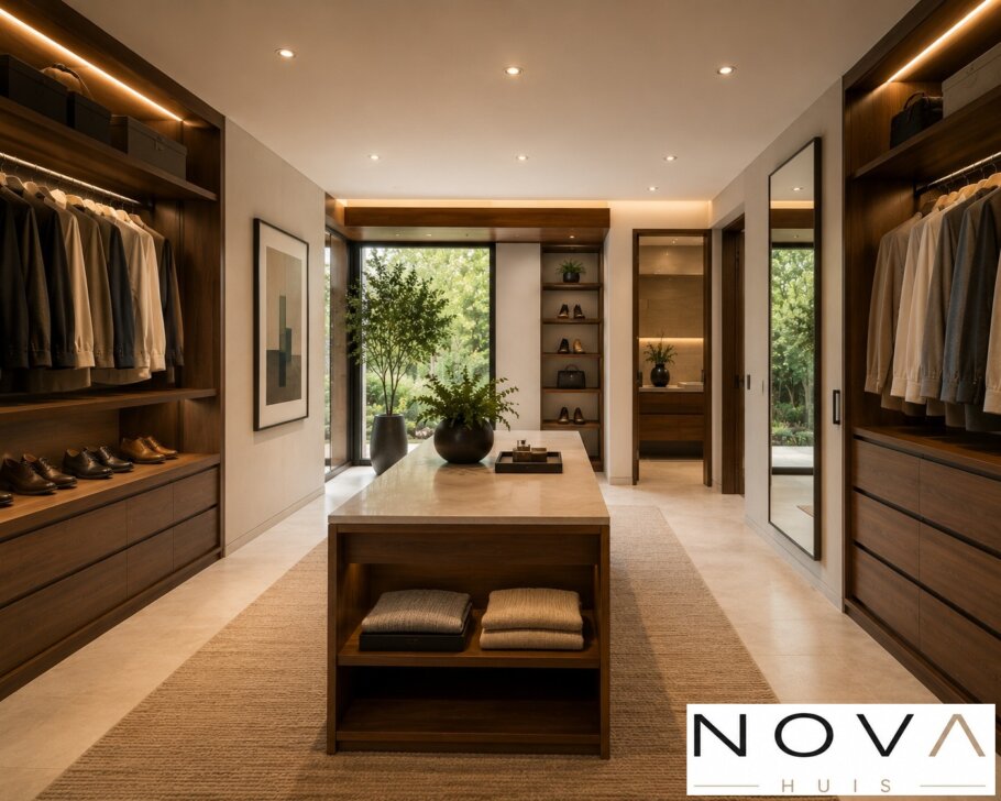 Luxe modern interieur kubistische villa K-141 V3  van NOVA HUIS