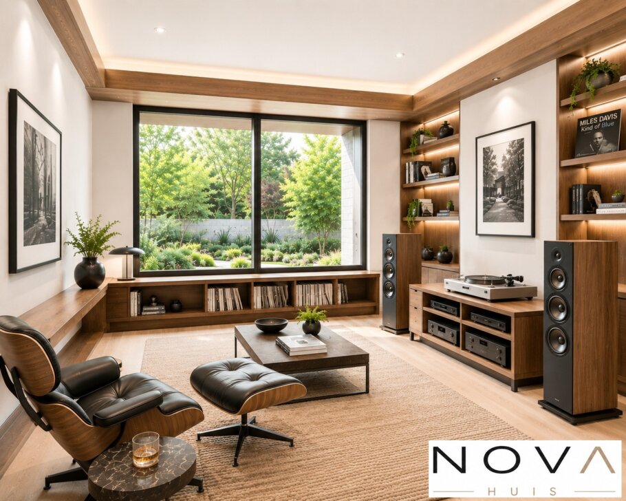 Luxe modern interieur kubistische villa K-141 V3  van NOVA HUIS
