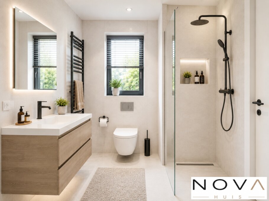 Modern interieur van levensloopbestendige bungalow A-163