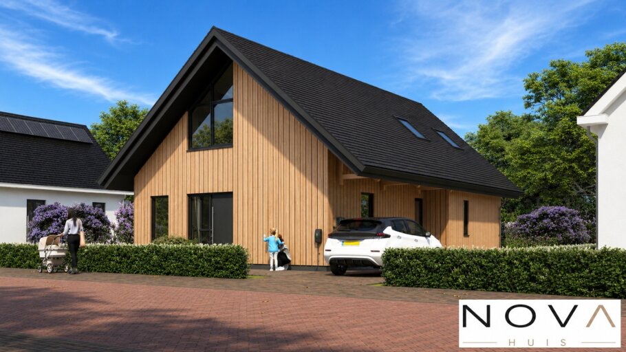 K-148 moderne levensloopbestendige woning met zadeldak en houten gevelbekleding