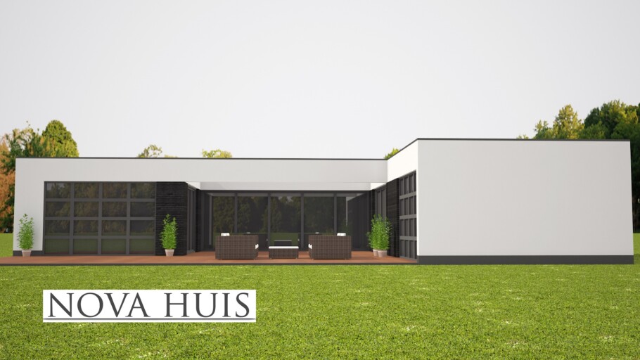 NOVA-HUIS A104 Patiobungalow levensloopbestendige woning staalframebouw Nederland 