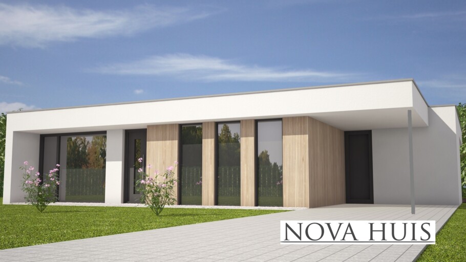 NOVA-HUIS A107 levensloopbestendige woningen casco met Staalframebouw Nederland