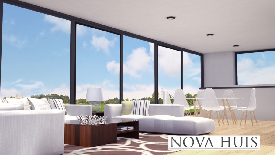 NOVA-HUIS A107 levensloopbestendige woningen casco met Staalframebouw Nederland
