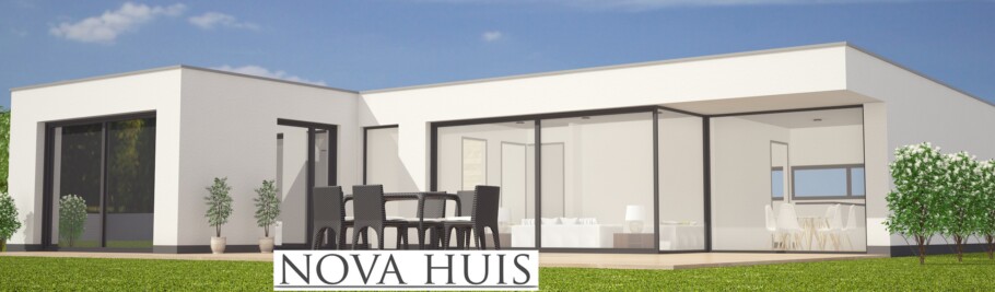 NOVA-HUIS A115 bungalow met slaapkamers levensloopbestendig  staalframebouw Nederland 