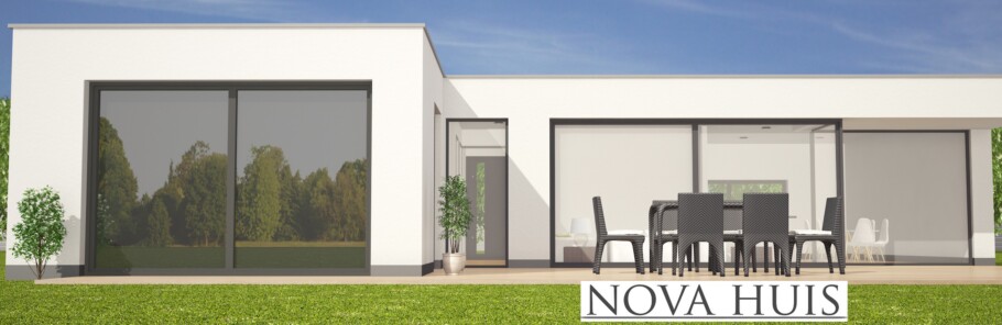 NOVA-HUIS A115 bungalow met slaapkamers levensloopbestendig  staalframebouw Nederland 