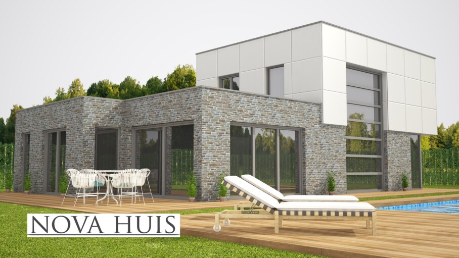 NOVA-HUIS K334 levensloopbestendige woning in Staalframebouw Nederland 