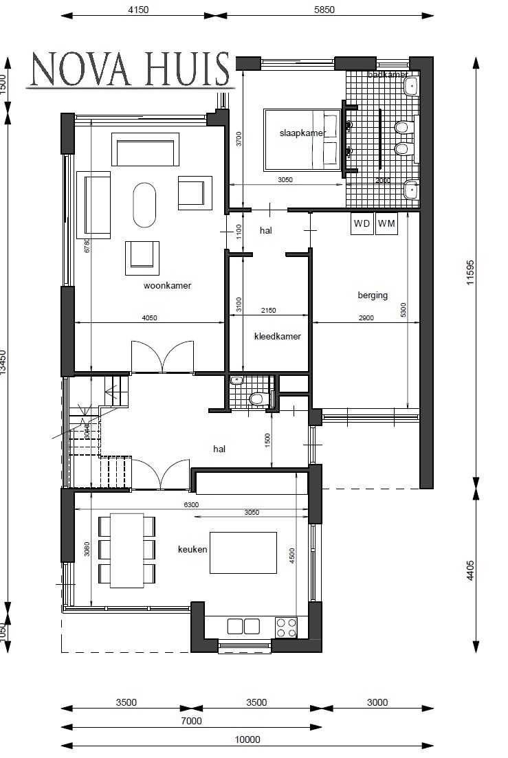 NOVA-HUIS K334 levensloopbestendige woning in Staalframebouw Nederland 