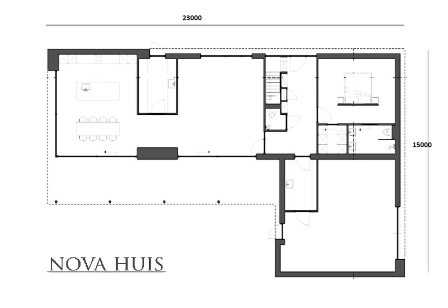 NOVA-HUIS K381 v1 Moderne  levensloopbestendige villa met verdieping staalframebouw Nederland 