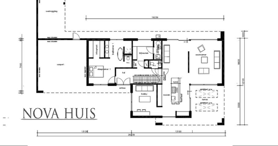 NOVA HUIS K388 moderne kubistische levensloopbestendige woning Staalframebouw Nederland