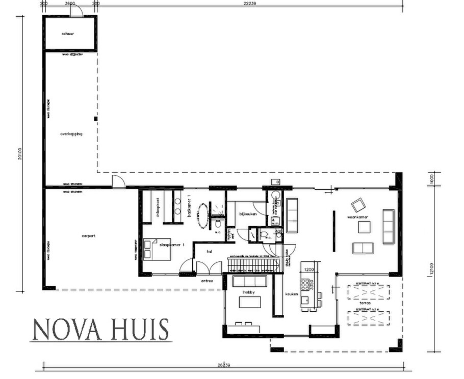 NOVA HUIS K388 moderne kubistische levensloopbestendige woning Staalframebouw Nederland