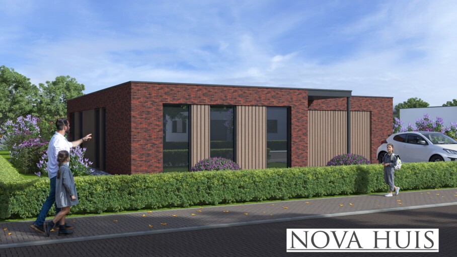 NOVA HUIS bungalow type A196 met plat dak levensloopbestendig