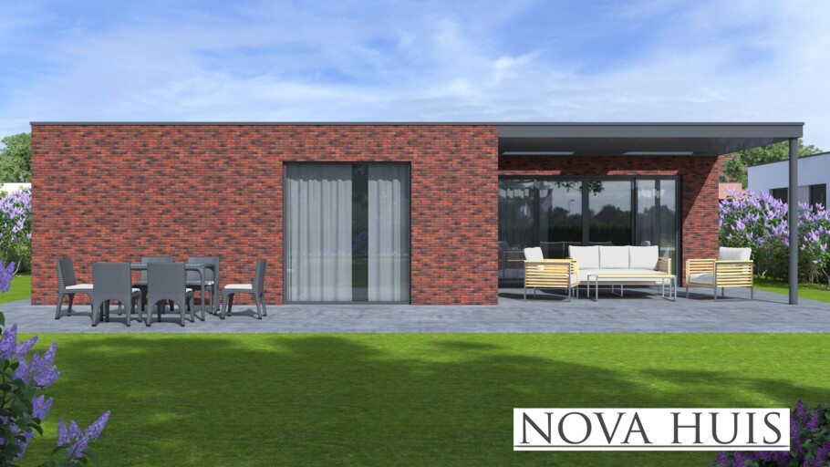 NOVA HUIS bungalow type A196 met plat dak levensloopbestendig