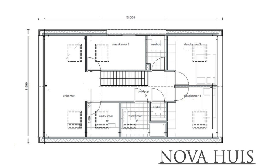 NOVA-HUIS moderne kap of schuurwoning type 121 staalframebouw Nederland 