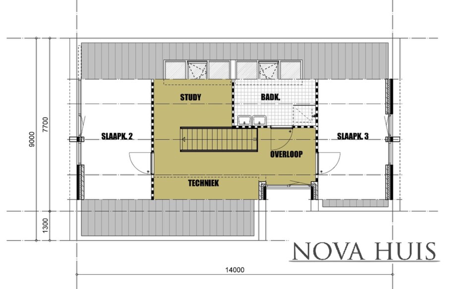 NOVA-HUIS type 123 Moderne kapwoning staalframebouw Nederland
