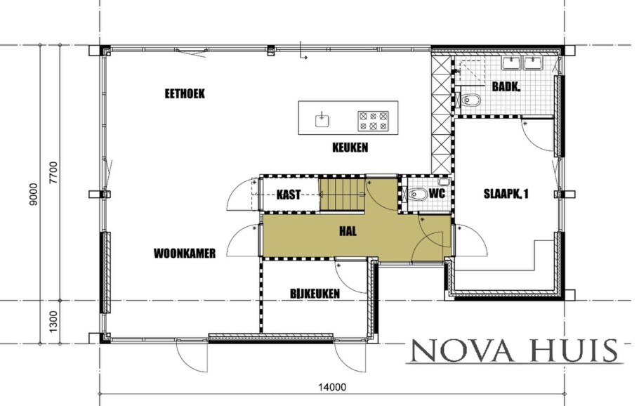 NOVA-HUIS type 123 Moderne kapwoning staalframebouw Nederland