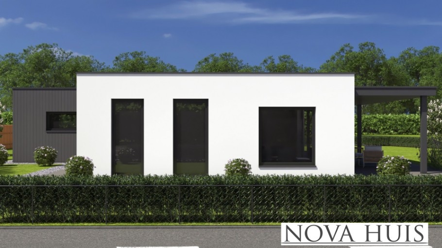 NOVA-HUIS type 193 nieuwbouw bungalow met plat dak 