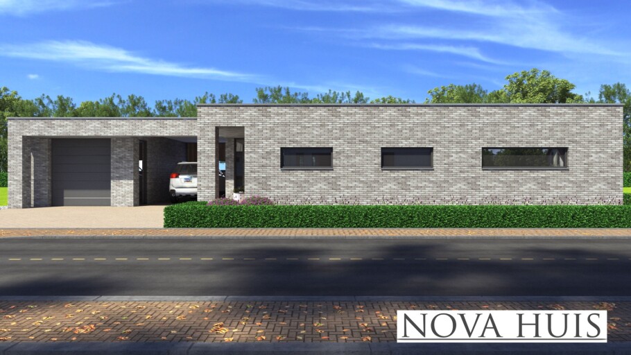 NOVAHUIS A160 bungalow bouwen plattegrond Staalframebouw Nederland