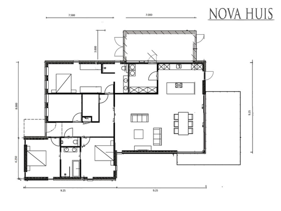 NOVAHUIS A164 levensloopbestendige woningen 1 of 2 lagen bouw staalframebouw Nederland