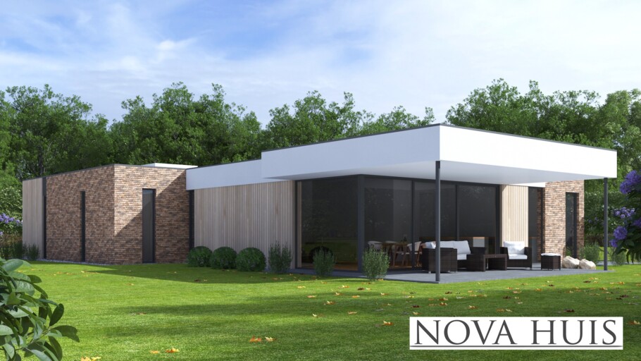 NOVAHUIS A164 levensloopbestendige woningen 1 of 2 lagen bouw staalframebouw Nederland