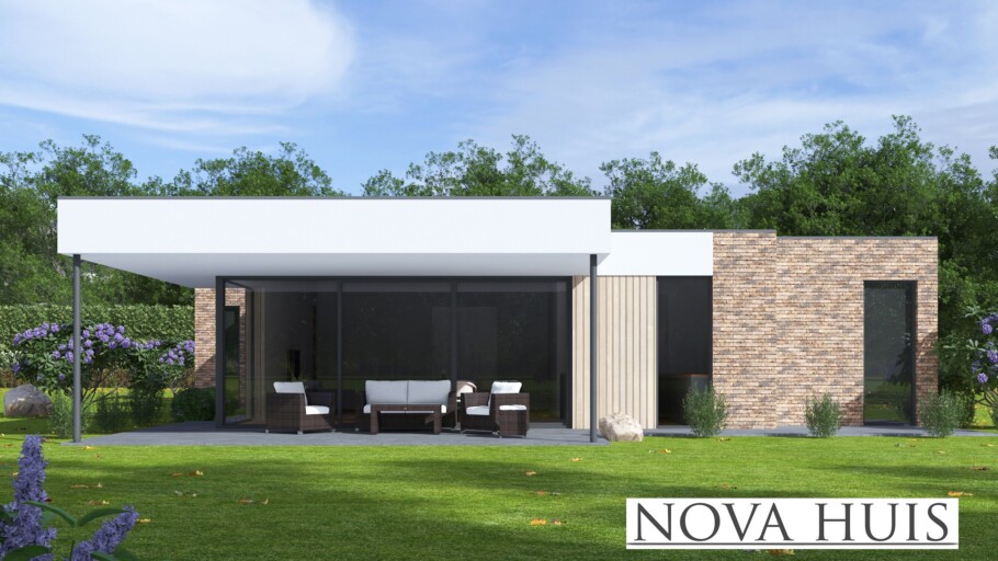 NOVAHUIS A164 levensloopbestendige woningen 1 of 2 lagen bouw staalframebouw Nederland