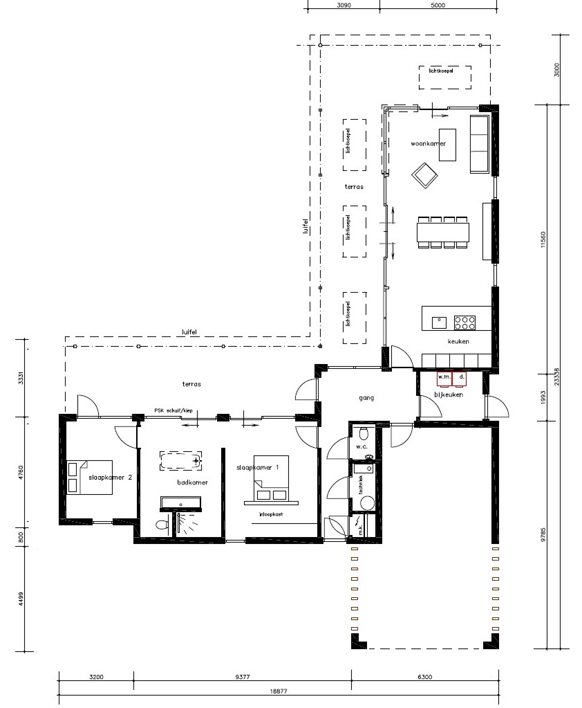 NOVAHUIS A168 gelijkvloerse nieuwbouw woning staalframebouw Nederland