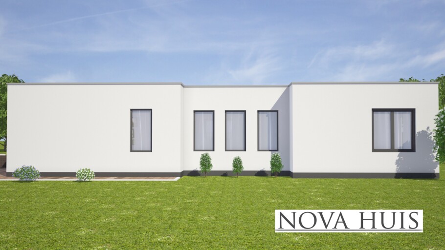 NOVAHUIS A62 goedkope levensloopbestendige bungalow woning Staalframebouw 