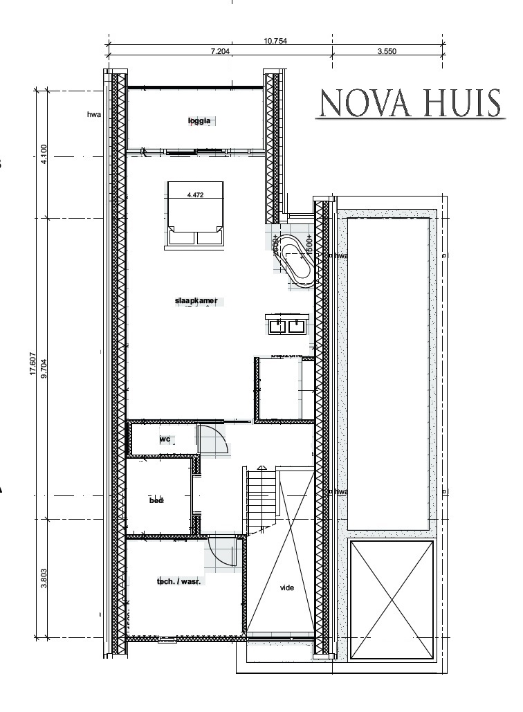 NOVA HUIS moderne kapwoning met inpandig balkon K131