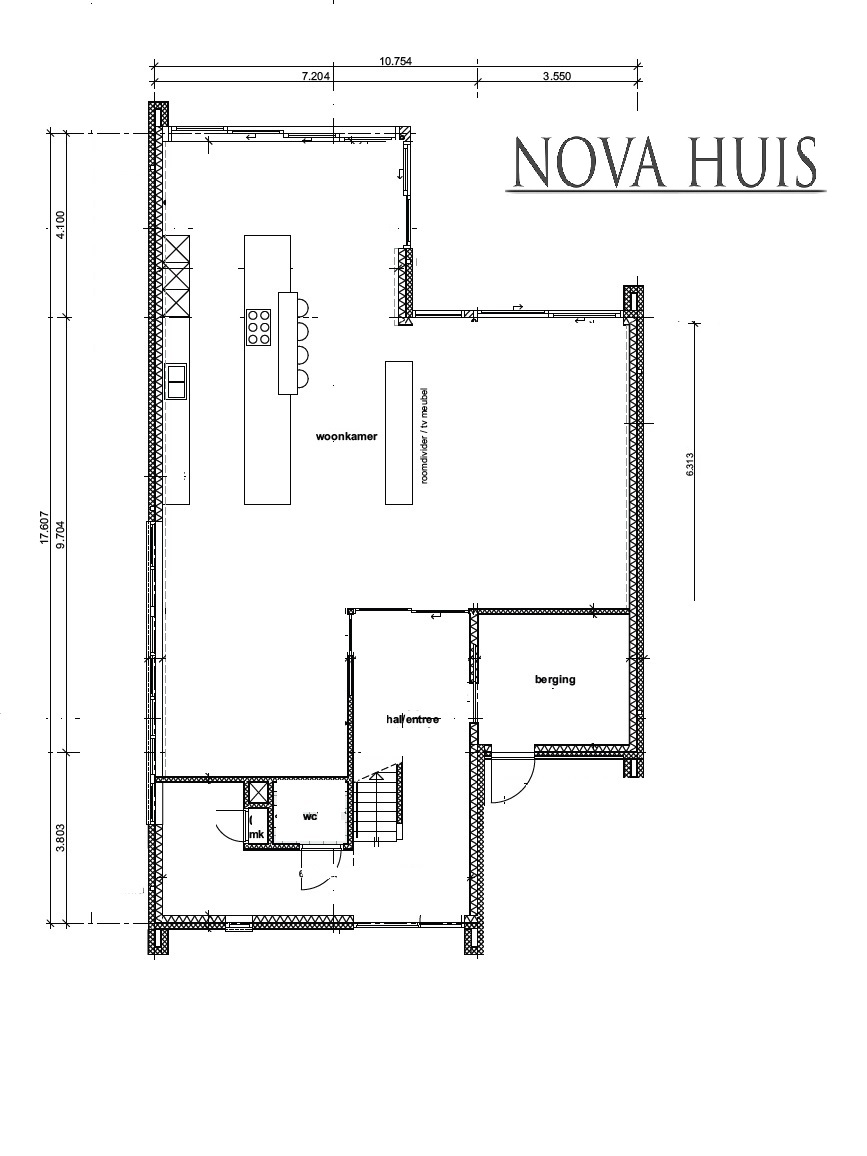 NOVA HUIS moderne kapwoning met inpandig balkon K131