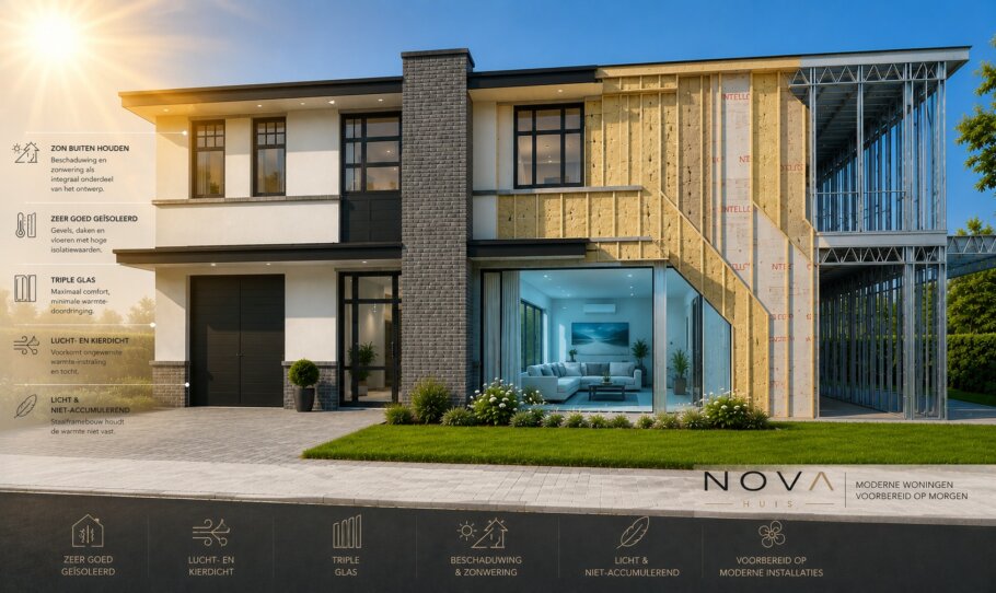 NOVA-HUIS Staalframebouw isolaties hittepreventie