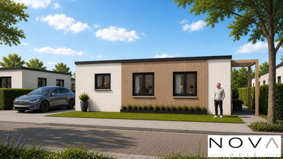Moderne gelijkvloerse woning A-60 met diverse voorbeeld indelingen. 