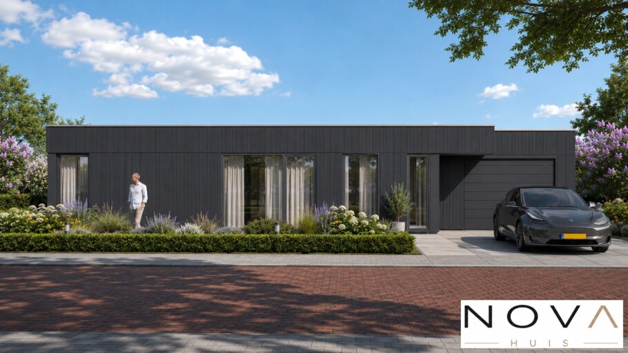 NOVAHUIS Nieuwbouw woningen type  Bungalow met plat dak 191 levensloopbestendig