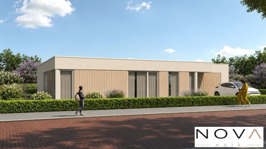NOVAHUIS Nieuwbouw woningen type  Bungalow met plat dak 191 levensloopbestendig