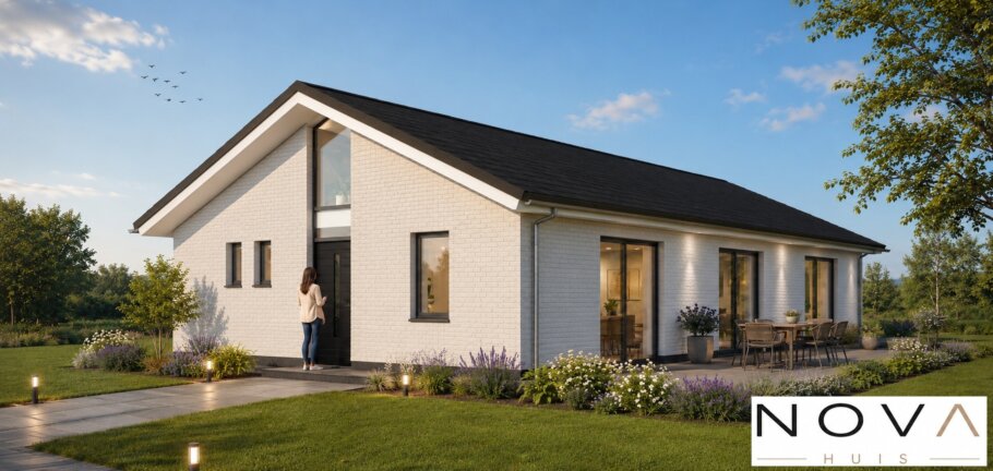 Moderne levensloopbestendige bungalow met lage kap ontwerpen en bouwen 