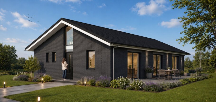 Moderne levensloopbestendige bungalow met lage kap ontwerpen en bouwen 