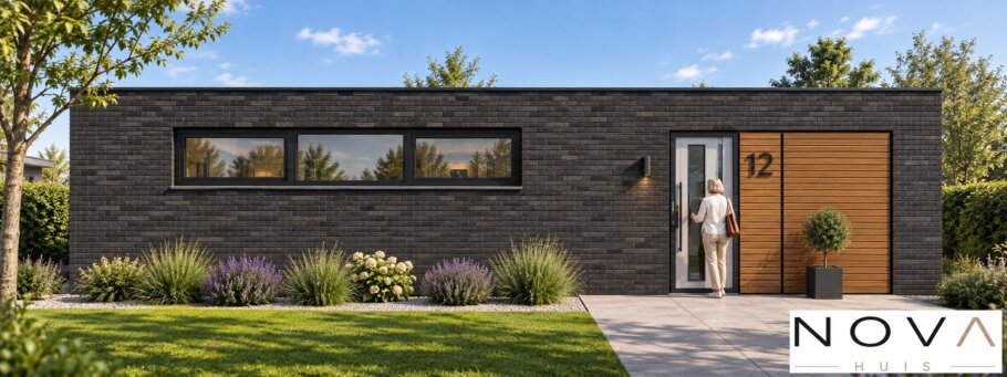 Moderne gelijkvloerse L-vorm woning NOVA HUIS A-203