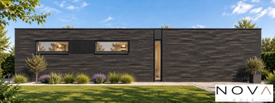Moderne gelijkvloerse L-vorm woning NOVA HUIS A-203
