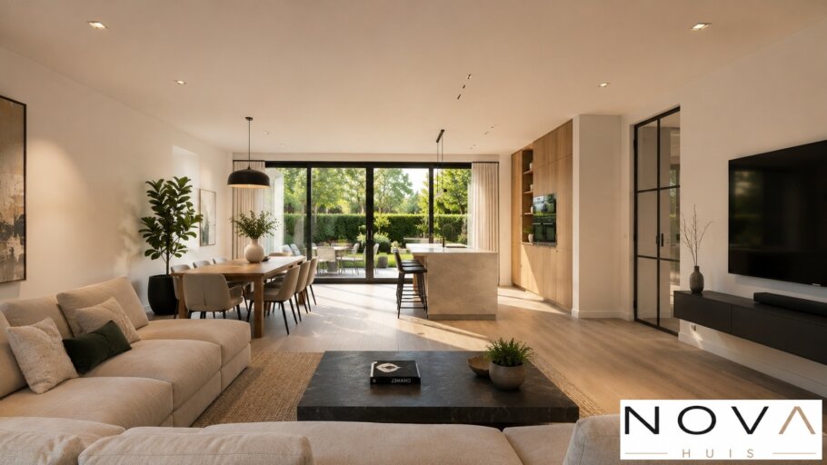 Modern interieur van levensloopbestendige bungalow A-163