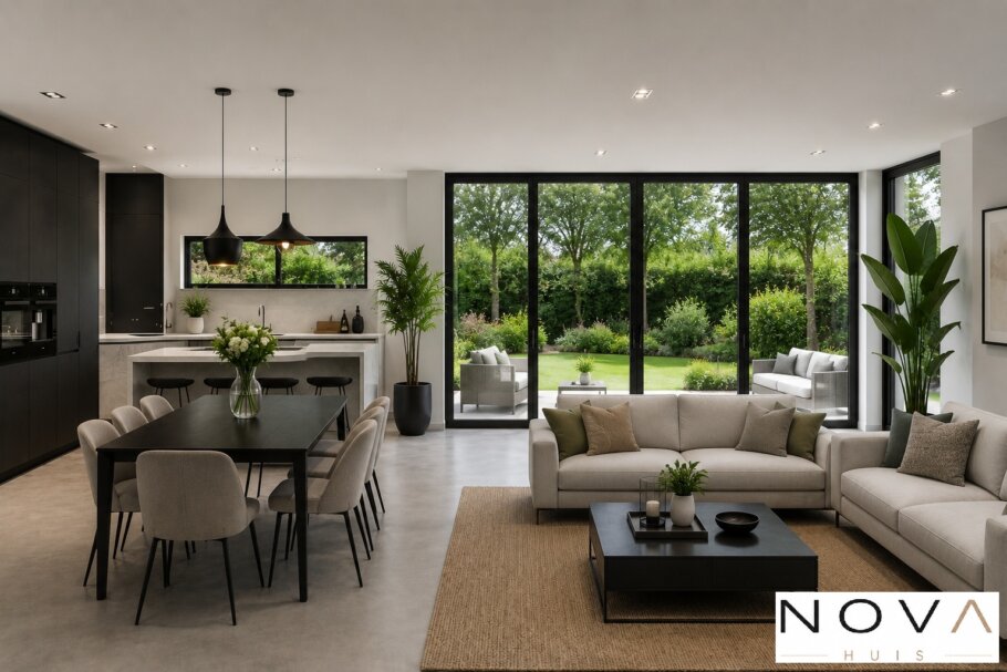 bekijk het moderne interieur voor woningontwerp K-391
