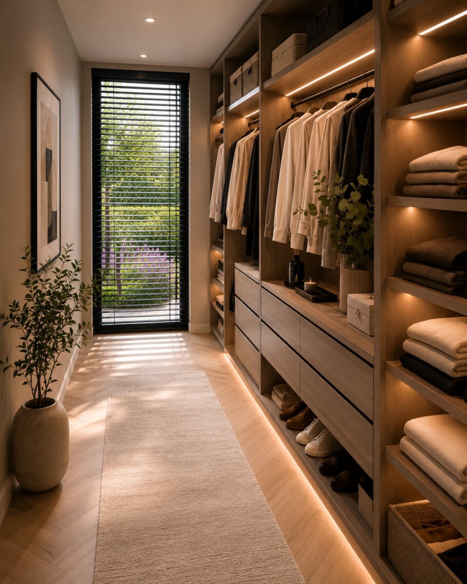 Modern interieur met verhoogde woonkamer en luxe leefkeuken