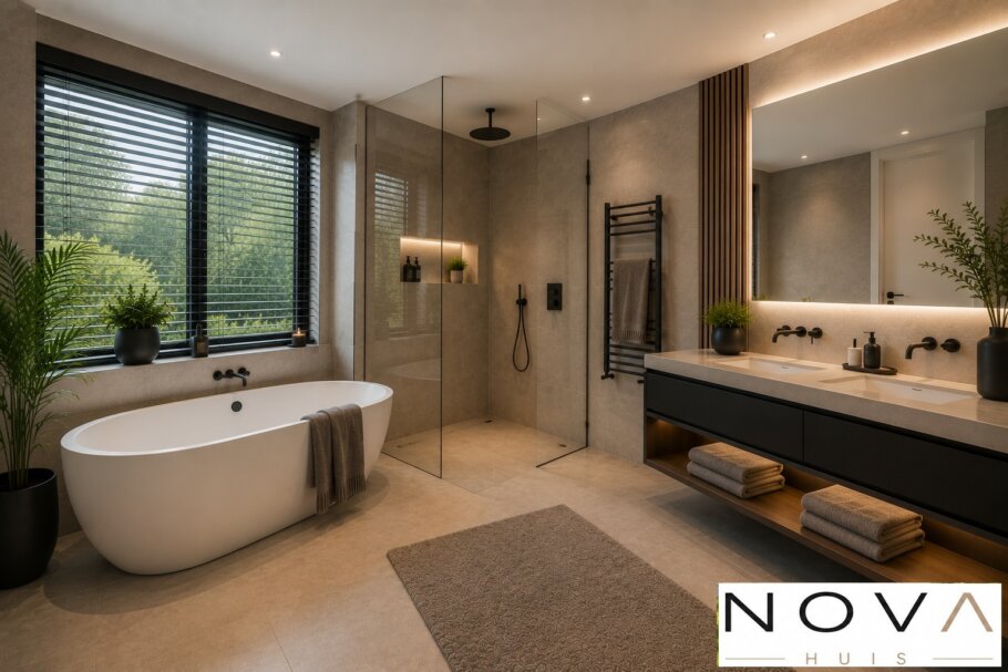 Modern interieur gelijkvloerse woning A-145 met royale woonkamer en leefkeuken