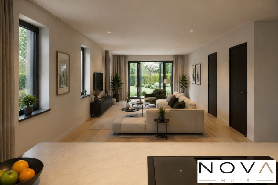 Luxe interieur moderne gelijkvloerse woning NOVA HUIS A-152