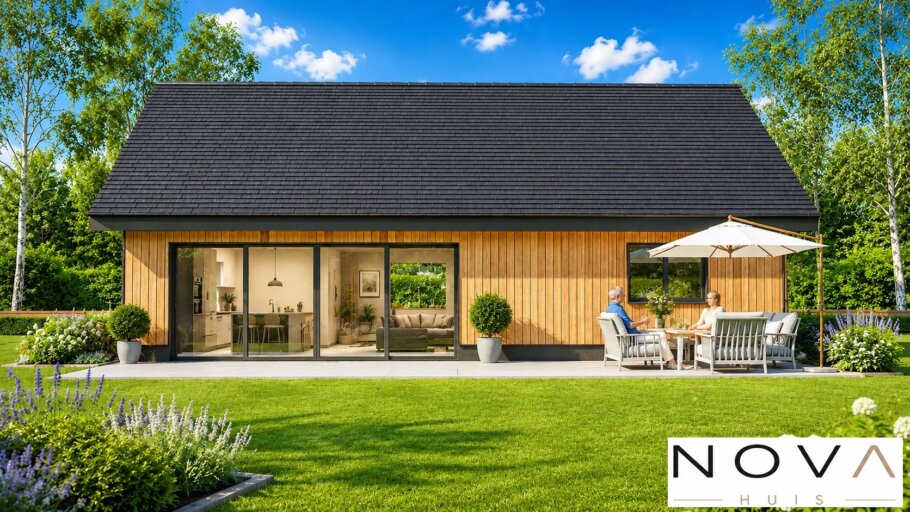 Moderne levensloopbestendige woning K-127 met zadeldak