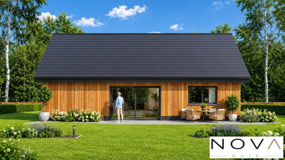 Moderne levensloopbestendige woning K-127 met zadeldak
