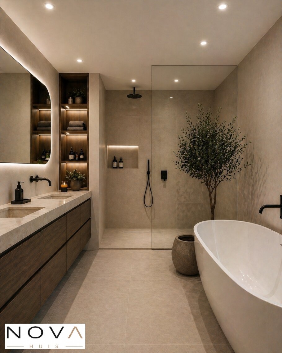 bekijk het moderne minimalistisch interieur voor NOVA HUIS ontwerp K-402