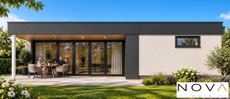 Moderne gelijkvloerse levensloopbestendige woning A-145 van NOVA HUIS