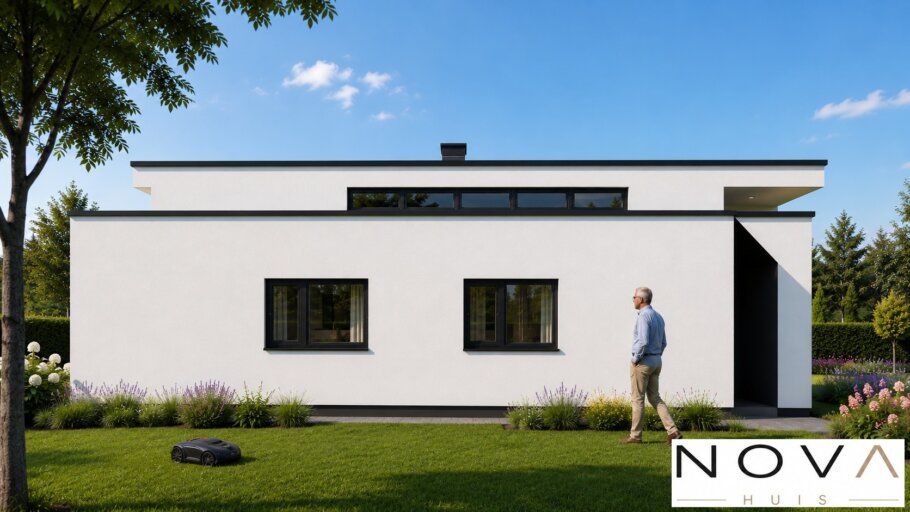 Exclusieve moderne gelijkvloerse woning A-100-v1 met verhoogde woonkamer