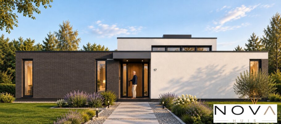 Exclusieve moderne gelijkvloerse woning A-100-v1 met verhoogde woonkamer